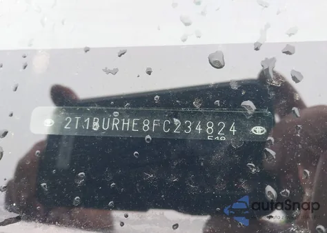 2015 Toyota Corolla L z USA, uszkodzony, nr VIN 2T1BURHE8FC234824